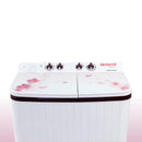 AIWA Sentakki Semi-Automatic Washing Machine 8.5kg AIWP85T-BR | TOUGHENED GLASS TOP