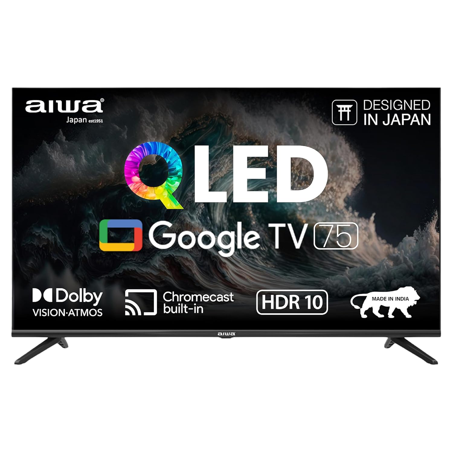 Aiwa 190 cm (75 inches) QLED Display 4K Ultra HD | Google TV | Smart T Aiwa 190 cm (75 inches) QLED Display 4K Ultra HD | Google TV | Smart T