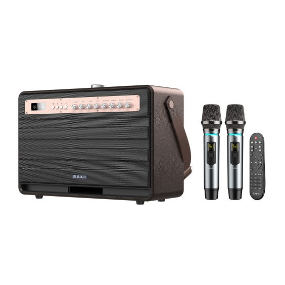 Aiwa Luxury Speaker| Pro Enigma Rose Gold | 2 wireless mic