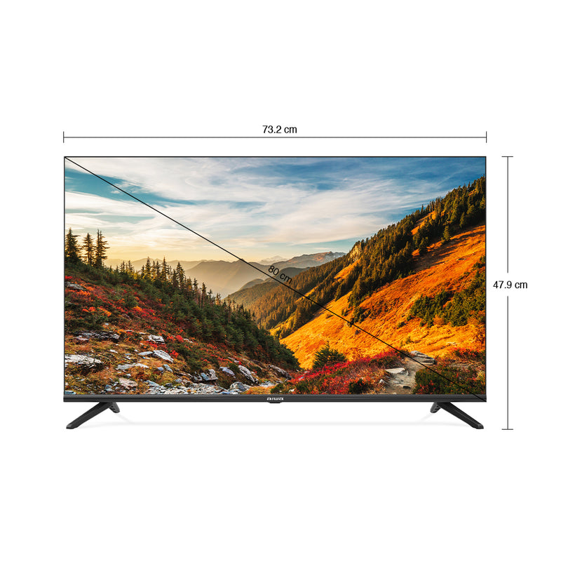 AIWA MAGNIFIQ 80 cm (32 inches)  HD Ready Smart Android LED TV AS32HDX1 (Black) (2022 Model) | Powered by Android 11