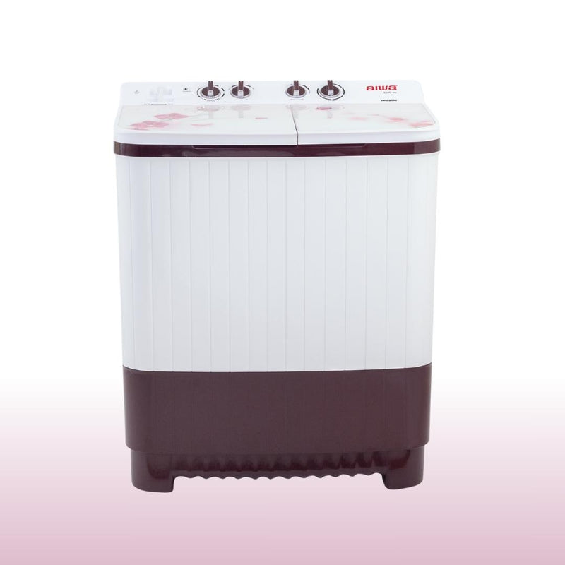 AIWA Sentakki Semi-Automatic Washing Machine 9.5kg AIWP95T-BR | TOUGHENED GLASS TOP