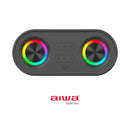 Aiwa Nano Blast AW-SSB140 Wireless Bluetooth Speaker | Portable Wireless with FM Radio, USB, TF Card & AUX Input | Auto Reconnect | DC 5V Rechargeable | Black