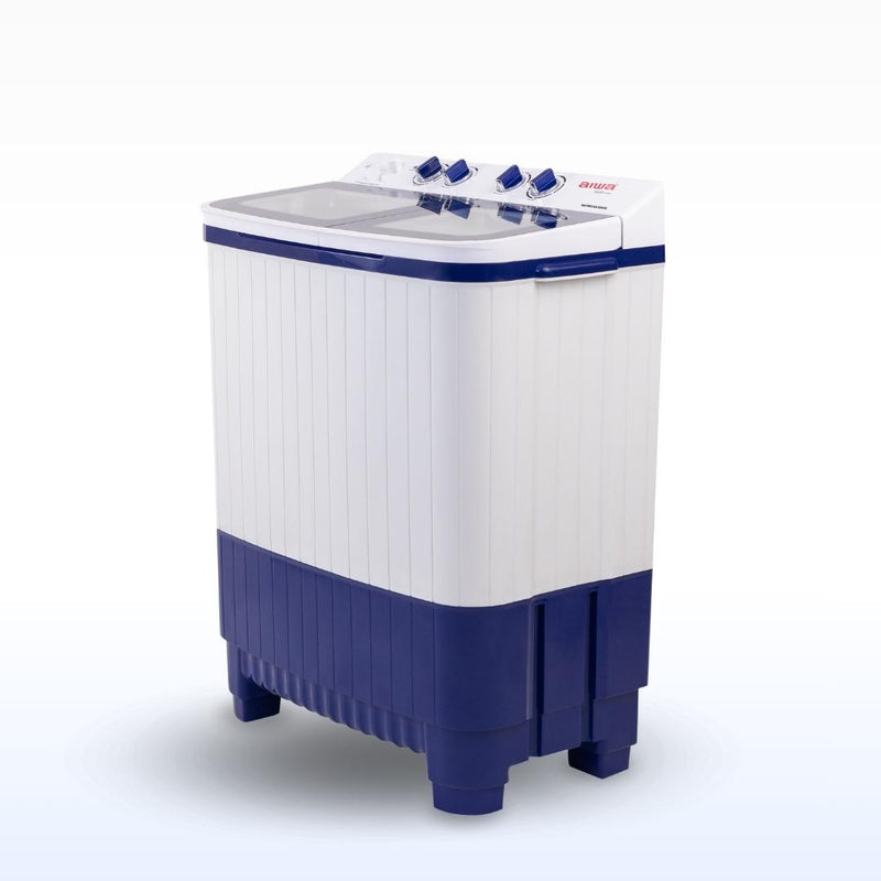 AIWA Sentakki Semi-Automatic Washing Machine 9.5kg AIWP95T-BL | TOUGHENED GLASS TOP