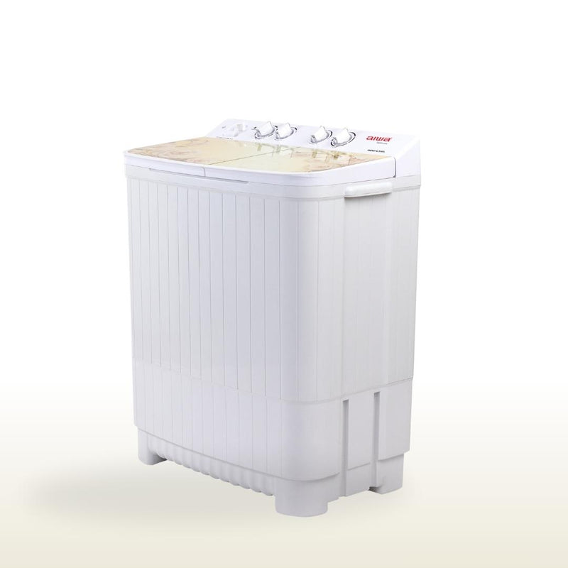 AIWA Sentakki Semi-Automatic Washing Machine 8.5kg AIWP85T-GL | TOUGHENED GLASS TOP