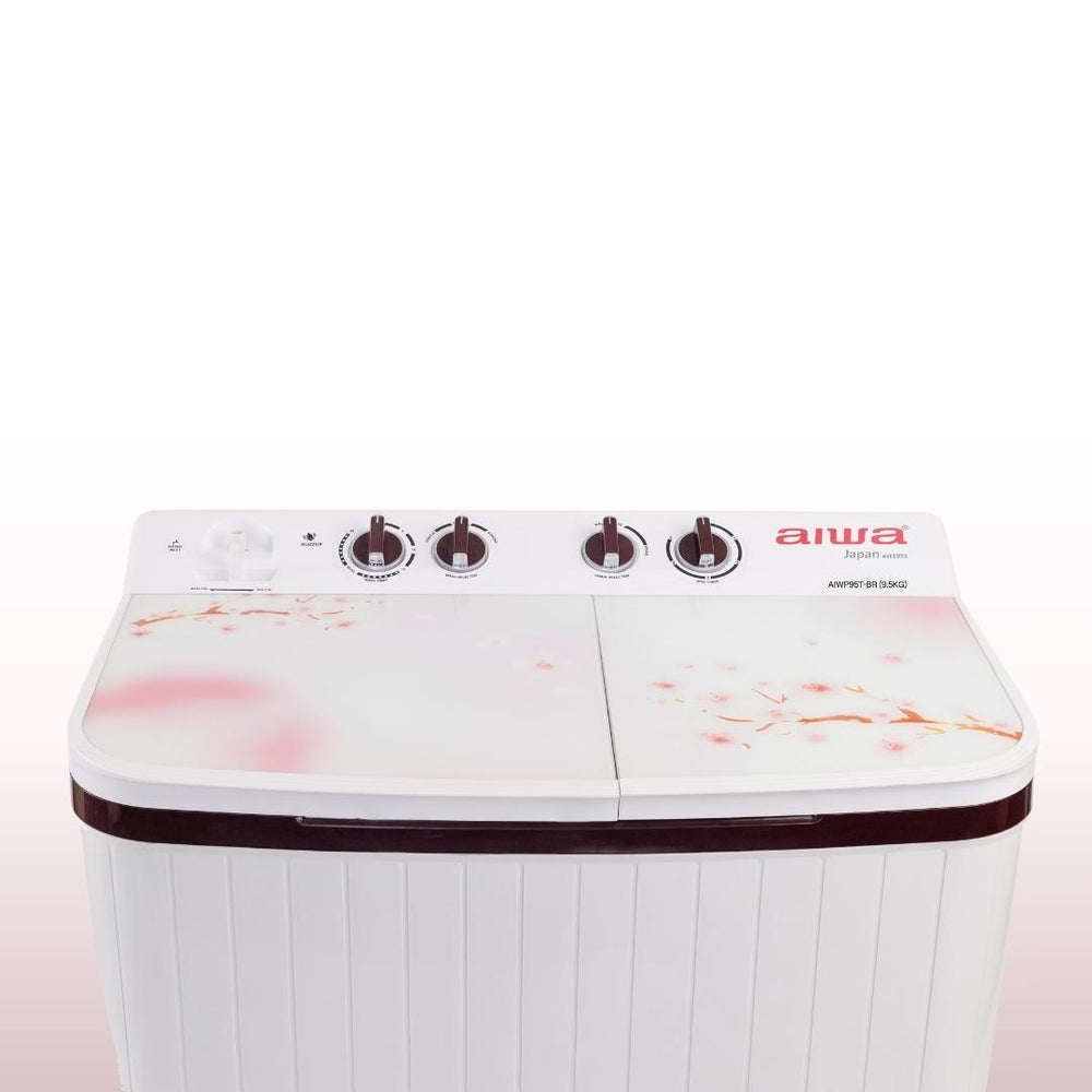 AIWA Sentakki Semi-Automatic Washing Machine 9.5kg AIWP95T-BR | TOUGHE