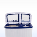 AIWA Sentakki Semi-Automatic Washing Machine 9.5kg AIWP95T-BL | TOUGHENED GLASS TOP