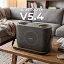 Aiwa Nano Blast AW-SSB140 Wireless Bluetooth Speaker | Portable Wireless with FM Radio, USB, TF Card & AUX Input | Auto Reconnect | DC 5V Rechargeable | Black