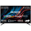 Aiwa 108 cm (43 inches) QLED Display 4K Ultra HD | Google TV | Smart TV | Dolby Vision | Magnifiq Series | Bezel-Less| 2 GB RAM 16GB Storage | 40 Watts Dolby Atmos | Signature Sound | AS43QUHDX1-GTV