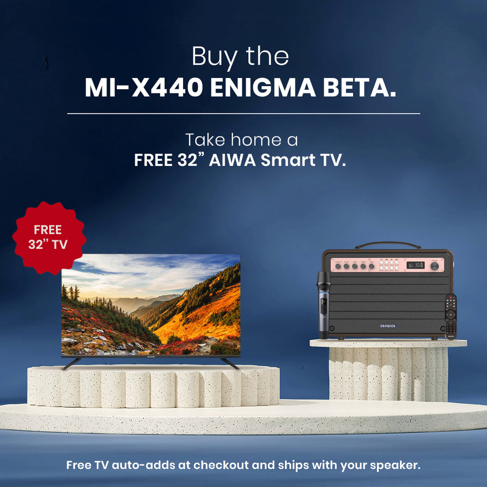 邦楽 AIWAKARE MI-X440 Enigma Beta | Best karaoke speaker with mic | Aiwa India
