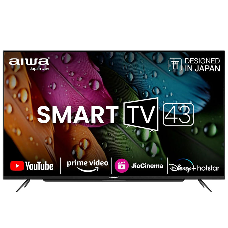 Aiwa 108 cm (43 inches) Full HD Smart TV LED Display | Magnifiq Series | Built-in Apps | Bezel-Less | Built-in Licensed OTT Apps | Auto Air Updates | Dolby Audio | Signature Sound | AV43FHDX1