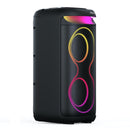 AIWA AW-PS702 Wireless Bluetooth Party Speaker | 200W Monstrous Pro Sound | 2x6.5" Subwoofer with 2 Wireless MIC | RGB Dynamic LED Lights | Up to 6 Hrs Playtime | Mic Input | Black| TWS Dual-Link Technology