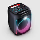 AIWA AW-PS701 Wireless Bluetooth Party Speaker | 100W Monstrous Pro Sound | 6.5" Subwoofer with 1 Wireless MIC | RGB Dynamic LED Lights | Up to 6 Hrs Playtime |2 Wired Mic Input | Black | TWS Dual-Link Technology