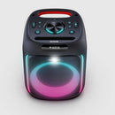 AIWA AW-PS701 Wireless Bluetooth Party Speaker | 100W Monstrous Pro Sound | 6.5" Subwoofer with 1 Wireless MIC | RGB Dynamic LED Lights | Up to 6 Hrs Playtime |2 Wired Mic Input | Black | TWS Dual-Link Technology