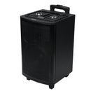 AIWA AW-TR102 Bluetooth Trolley Party Speaker, 150W 12" Subwoofer, 2 Wireless Mics, Karaoke & Recording Features, Dynamic Bass Boost, RGB LED Lights, 7200mAh Battery, Multi-Connectivity (USB/AUX/FM/Mic/TWS) – Black