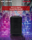 AIWA AW-TR101 Bluetooth Trolley Party Speaker | 100W Powerful Sound with 10” Subwoofer, Dynamic Bass Boost, 2 Wireless Mics, Karaoke Function, 6H Backup, 7200mAh Battery, Party Lights, Recording Feature, Multi-Connectivity (USB/AUX/FM/Mic/TWS), Black