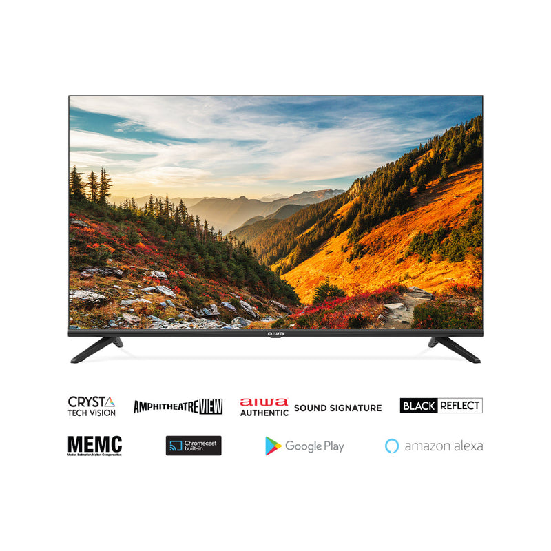 AIWA MAGNIFIQ 80 cm (32 inches)  HD Ready Smart Google TV AS32HDX1-GTV (Black) (2023 Model) | Powered by Android 11