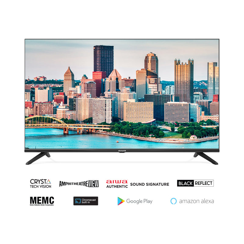 AIWA MAGNIFIQ 108 cm (43 inches) Full HD Smart Google TV AS43FHDX1-GTV (Black) (2023 Model) | Powered by Android 11