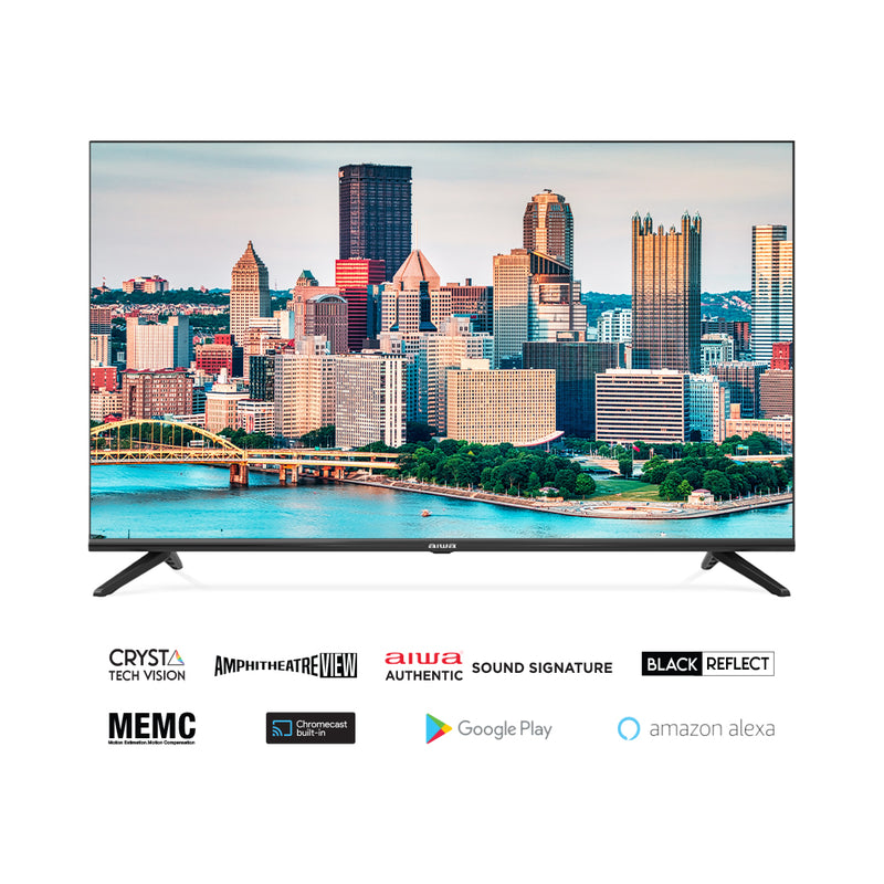 AIWA MAGNIFIQ 108 cm (43 inches) Full HD Smart Android LED TV AS43FHDX1 (Black) (2022 Model) | Powered by Android 11